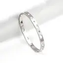 Silver Tone Stainless Steel Cuff Bangle, Minimalist Bangle with CZ Stone Inlays, Tarnish-Resistant Daily Jewelry image 3