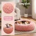 SONGMICS Lit donut et coussin lavable pour animaux rose - 80 cm  image 7