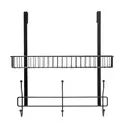 Croydex Large Hook Over Storage Basket - Black image 2