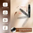 MHW-3BOMBER Outil WDT rétractable, outil de distribution d'espresso avec rangement magnétique, outil de mélange de café à portée réglable pour barista, 0,4 mm 8 aiguilles en acier inoxydable avec 8 supplémentaires, noir, T6188B-OS image 2