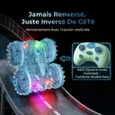 Voiture jouet télécommandée Tokky Entièrement étanche à l'eau Transmission intégrale Rotation à 360° Lumières colorées Chargement USB Amphibie QX014 image 4