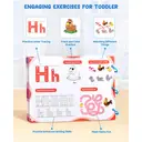 JoyCat Preschool Learning Activities 48 Reusable Pages, Handwriting Practice for Kids Toddlers, Tracing Letter Number Workbooks, Educational Toy Autism Busy Book, Learning Gift for 3 4 5 Year Olds image 4