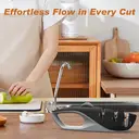 LIFEPAL Multi-Angle Adjustable Knife Sharpener, Three-Stage Sharpening System, Suitable for Kitchen Knives, Scissors and Serrated Knives image 8