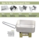 Milestone Camping Stove, Cookware & Cutlery Set with Fuel Blocks 13pcs image 3