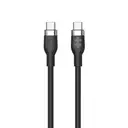 Hyper® 1.5m Silicone USB-C to USB-C 60W Charging Cable - Black image 3