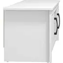 Galano Limestone Wide TV Stand – 150 cm Entertainment Unit for TVs up to 65 Inches – 2-Door Storage Cabinet – White Finish image 3