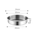 Maxcook 24cm/9.45inch 304Stainless steel dish Deepened palte Non-toxic Unbreakable
Metal Dishes Plates image 4