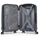 28" Large ABS Hard Shell Suitcase, Lightweight 4-Wheel Check-in Hold Luggage with Combination Lock (Grey) image 5