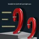 VoxorAI C6 Rouge Écouteur de traduction AI mono-oreille, traduction en temps réel prenant en charge 130 langues, casque Bluetooth de jeu élégant pour l'apprentissage, les voyages et les affaires image 5