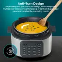 Hisense 6L Multicooker - Black, 10 Programmes, Pressure Cooker, Slow Cooker, Rice Cooker, Food Steamer, Stainless Steel, MC6SBUK image 2