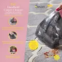 Swan TV's Queen of Clean Handheld Carpet Cleaner, 480 ml Water Tank, 500W - Pink, SC18410QOCN image 2