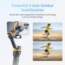 DJI Osmo Mobile 8 Gimbal Stabilizer for Phone, Native Tracking with Audio & Lighting, 360° Pan, Built-in Extension Rod & Tripod, 10h Battery, Robust 3-Axis Stabilization image 7