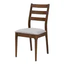 Dining Chairs Orlando Walnut/Grey 2pcs image 1