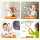 JoyCat 3 Pack Reusable Sticker Books: Farm, Pizza-Making, Weather - 90 Pcs Stickers for Toddlers, Kids Sticker Plane Activities, Road Trip Travel Toys, Birthday Gifts for Boys and Girls image 6