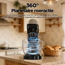 AUCMA staande mixer, 5 liter, 10 snelheidsinstellingen, kantelbare kop, 3-in-1 staande mixer met mengkom, deeghaak, garde en menghaak, mixer voor bakken, taart, brood, pizza, gebak, pasta en de meeste huishoudelijke koks, 400W pure copper AC-motor, (5 liter, zwart) image 2