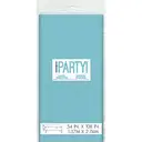 Unique Plastic Table Cover, Teal, 1.37 x 2.74m image 1