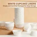 Caissettes à Muffins Jetables, Standard et Mini, en Papier Anti-Graisse pour Cupcakes, Moules Antiadhésifs pour une Cuisson Facile  
Caissettes à Muffins Petites 3.5x2.5cm - Lot de 500 Pièces image 3