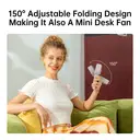 JISULIFE Life 7 Ventilateur portable 3-en-1 avec affichage LED - Blanc image 6