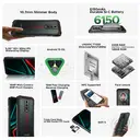 DOOGEE Blade 10 Energy Rugged Smartphone, 10.7mm Ultra-Thin, 6150mAh Battery, Android 15, 24GB RAM+128GB ROM, 6.56 in 90Hz Screen, 16MP+8MP Cameras, NFC, Dual SIM, Face ID image 1