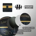 High-quality Rubber Basketball（29.5"） Size7# Black/Gold image 6