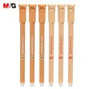 M&G KiKi QUOKKA Erasable Gel Pens, 6 Pack Black Ink Erasable Pens, Fine Point 0.7 mm, Cute Quokka Design, Smooth Writing Gel Pens with Comfort Grip and Cap for School, Office, and Planner image 0