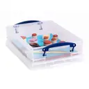 Really Useful Plastic Storage Box 4L Clear (Pack of 4) image 5