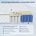 Taschenfederkernmatratze, 7-Zonen-Federkernmatratze mit Spannbettlaken, 160 x 200 cm, 22 cm hoch, H3, atmungsaktiv, mit Rückenstütze, orthopädisch image 5