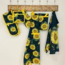 RHS by Dexam Tea Towels Sunflower Navy/Yellow 2pcs image 3