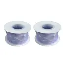 JU7CER 2-piece iridescent fishtail ribbon set [Dreamy Purple] 4.5cm x 9m bow-tie wave-patterned sheer ribbon Solid-colour silk ribbon floral packaging material image 2