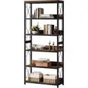 Tribesigns 180cm Tall 5-Tier Bookshelf, Open Bookcase for Living Room, Office, Bedroom, Floor Standing Display Shelving Unit, Sturdy Storage Shelf for Books, Decor, and More image 0