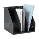 Deli Tri-Fold File Organizer, Office Desk Storage, Dark Gray, 1-Unit image 5
