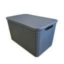 Strata Extra Large Urban Basket with Lid - 42L-Cool Grey image 1
