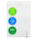 abode A99CF0E1W 99L Chest Freezer - White image 4