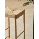 Interiors by Premier Bar Stool Bandar Beech Wood & Hemp Rope Natural image 4