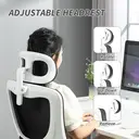 Vinsetto Ergonomic Office Chair, High Back Mesh Computer Desk Chair with Adjustable Arms, Headrest and Lumbar Support, Tilt Function for Home Office, Black image 6