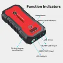 Porbi S901 Car Jump Starter 1500A Peak Portable Jump Starter Power Pack, 14000mAh Battery Booster for 12V Petrol & Diesel Vehicles, SUV, Van & Motorcycle, QC3.0 18W Fast Charge Power Bank with LED Emergency Light image 8