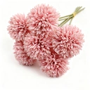 Yuejia 6PCS 11.4in/29cmArtificial Chrysanthemum Bouquet of Flowers,Artificial Silk Flower, Decor for Wedding, Party Decorate, Home Room Ornament, Simulation Plants(pink) image 9