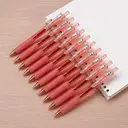 WRITECH Retractable Gel Ink Pens: 0.7mm Medium Point Red-Ink Color Pen for Journaling Smooth Writing Fine Tip Quick-dry Ink No Bleed Set 10ct image 6