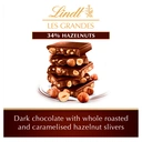 Lindt Les Grandes Dark 34% Hazelnuts 150g image 1