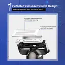 MSN Men's Electric Shaver – Multi-Function Shaver, Smart Beard Trimmer, IPX5 Waterproof, Wet & Dry Shave, Unique 3-Way Blade Design, Patented Enclosed Head, T8 image 1