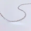 14-Inch Women's Rhodium Plated Choker Necklace, Dainty Beaded Chain image 6