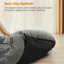 Feandrea Linenshade-Style Dog Bed, 110 x 75 x 27cm, Light Grey image 4