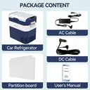 BINGI Camping Fridge 42L,Car Fridge Freezer Portable Refrigerator 12V/24V DC & 100-240V AC For Campervan,Lorry,Boat,travel,Picnic and Home Use, -18℃ to 15℃ image 6