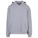 URBAN CLASSICS Sweat à capuche oversize en polaire brossée gris - Taille L image 0