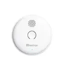 HEIMAN Smoke Detector, Radio Networkable, Wireless Smoke Detector Max. 40 Networkable Fire Alarms, 85 dB, 10 Year Battery, EN14604, with Mute Switch (Model 2SA-1 Piece) image 0