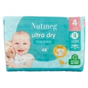 Nutmeg Baby Ultra Dry Nappies Dry Size 4 48 Pack image 1