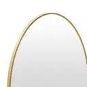 Melodieux Oval Wall Mirror 61x91cm Gold Circle Hanging Wall Home Decorative Wall Mounted Vanity Mirror for Bathroom Living Room Hallway image 4