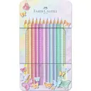 Faber-Castell Sparkle Lot de 12 crayons de couleur irisés image 0