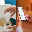 Philips Smart Light Bulb LED Globe Frosted Screw E27 Full Colour & Warm/Cool Spectrum 60W 2pcs image 3