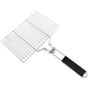 Huacan Filet de barbecue en acier inoxydable, pliable, démontable, outil de barbecue portable, 1 pièce image 1